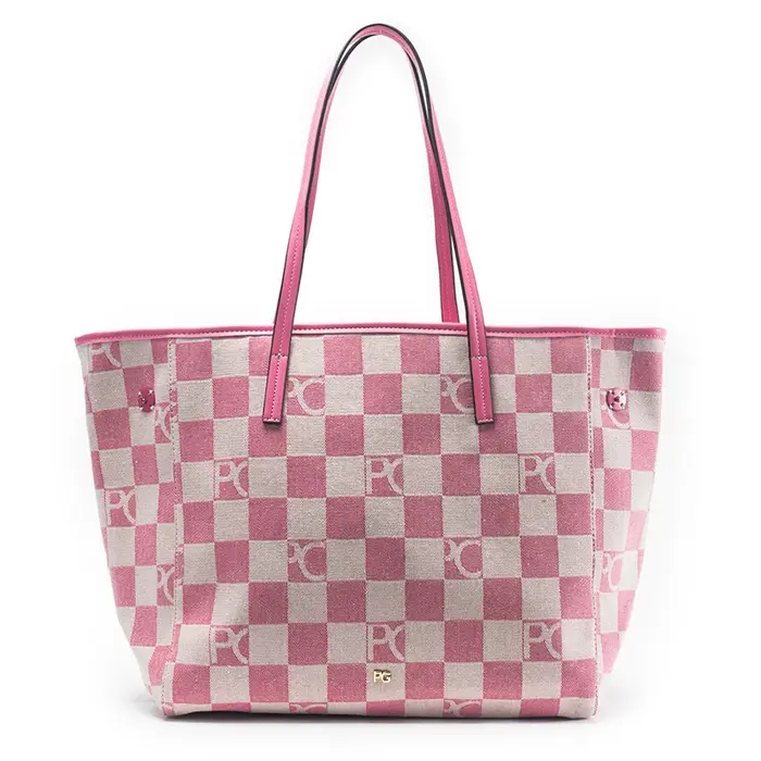 Sac à bandoulière pour femme PG, design rétro damier, haut de gamme, polyvalent, grande capacité, po