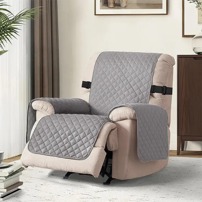 Housse de canapé inclinable 1 place, tapis pour chien et enfant, antidérapant, matelassé, housse de 