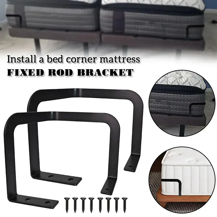 Supports de cadre de matelas en métal coordonnants, butée market, barres de retenue d'angle, barres 