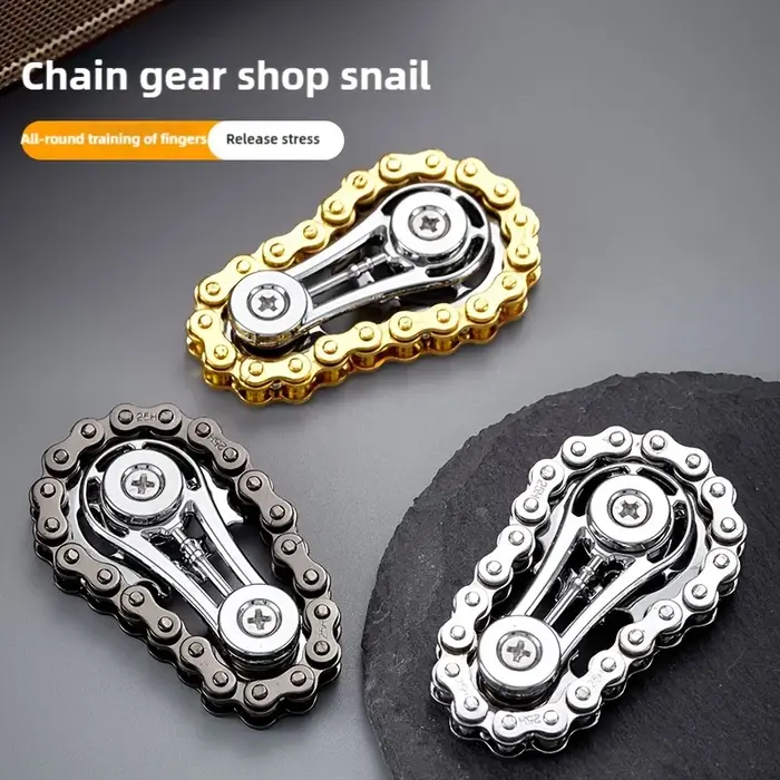 Nouvelles pignons volant d'inertie doigt Gyro Fidget Spinner anti-stress anxiété chaînes de vélo en 