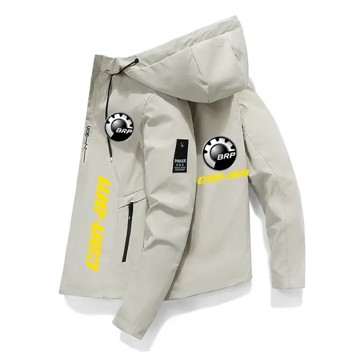 2024 printemps et automne nouveau Brp Can am Auto Logo imprimé veste pour hommes décontracté fermetu