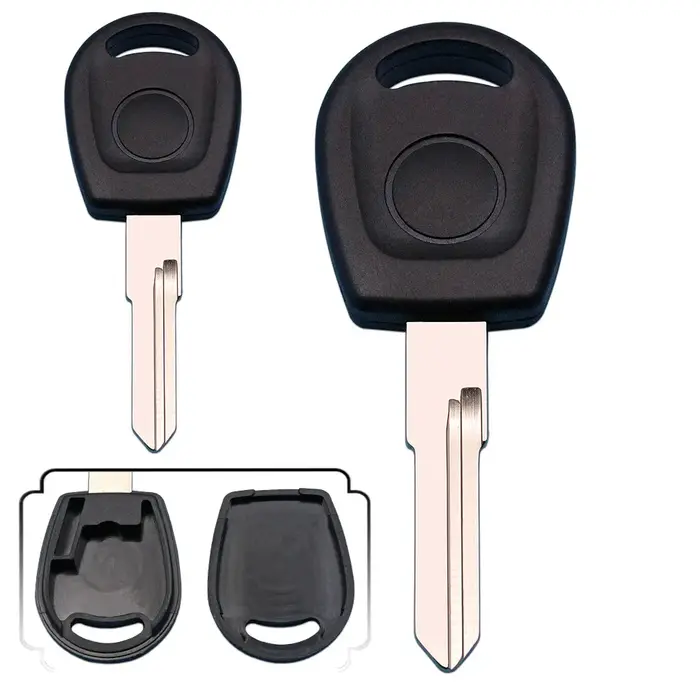 Keychannel 10 pièces clé Tansponder de voiture clé de rechange sans puce pour Jette Polo Golf avec l