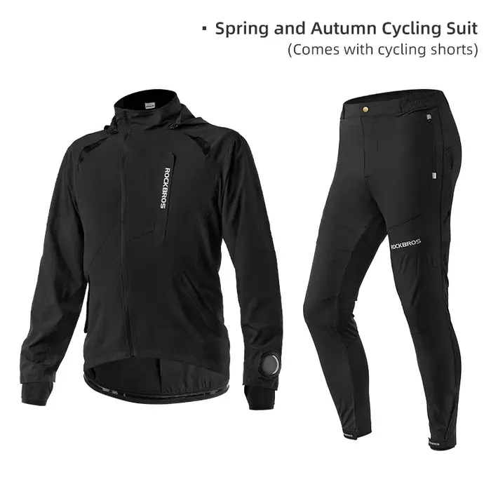 ROCKBROS – ensemble de vêtements de cyclisme pour hommes, veste de cyclisme respirante, confortable 