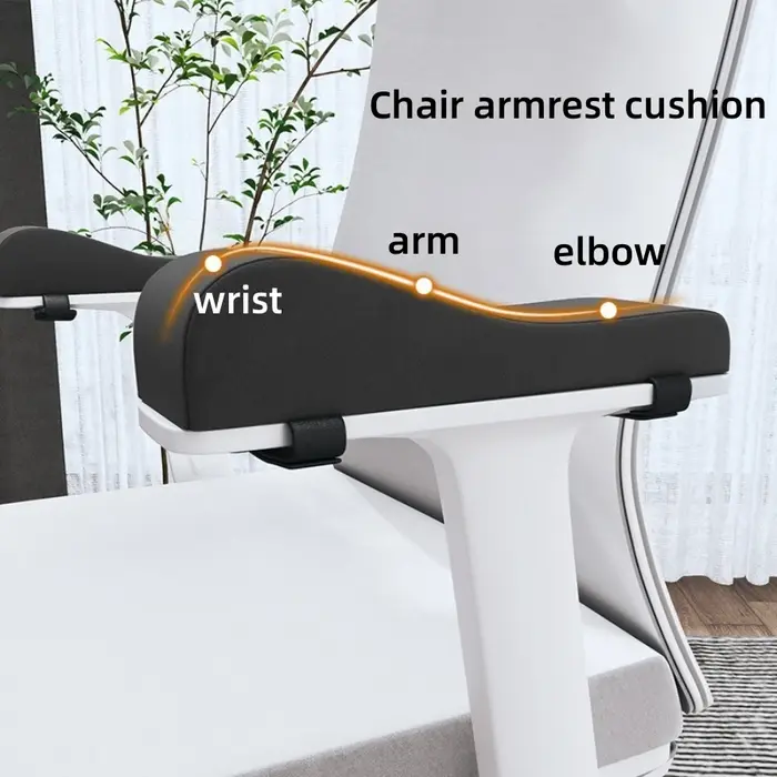 Un ensemble de coussins d'accoudoir de chaise de bureau et coudières en mousse à mémoire de forme, c