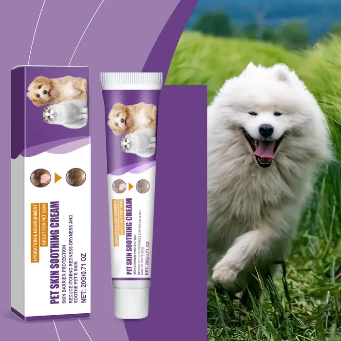 Crème de soin pour la peau sèche pour animaux de compagnie, baume apaisant pour chiens et chats