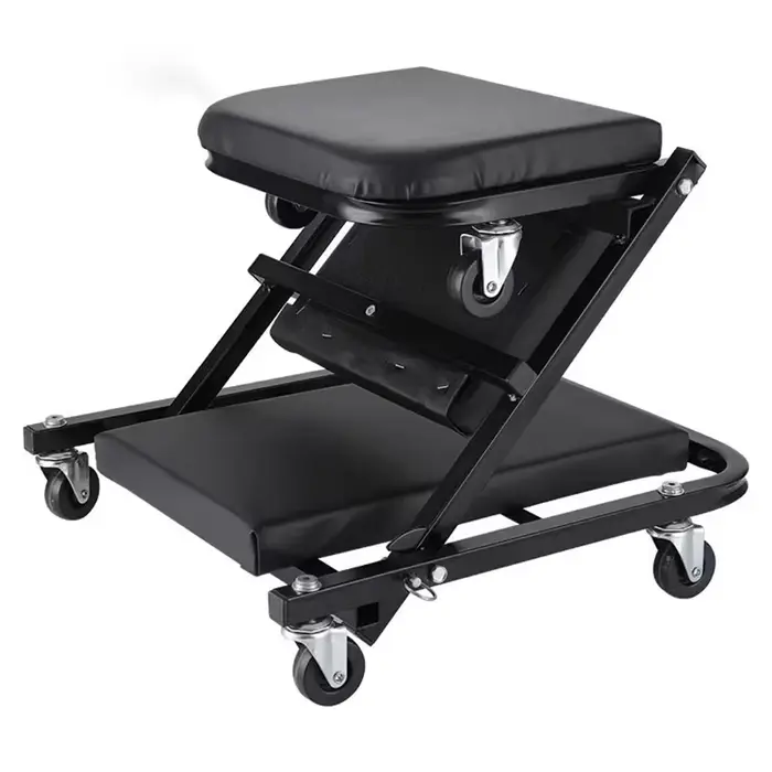 Chaise pliante de banc de travail d'entretien automobile, lit de réparation de voiture, siège à roul