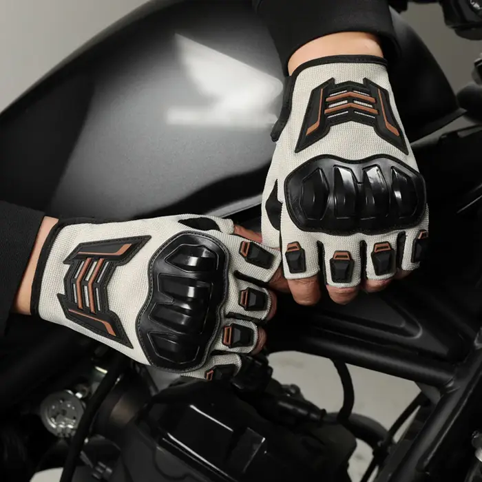 Gants demi-doigt pour hommes, gants de protection d'extérieur F, tenue de sport, résistants à l'usur