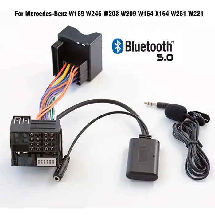 Adaptateur Audio de musique Bluetooth 5.0, câble de Microphone pour mercedes-benz W169 W245 W203 W20