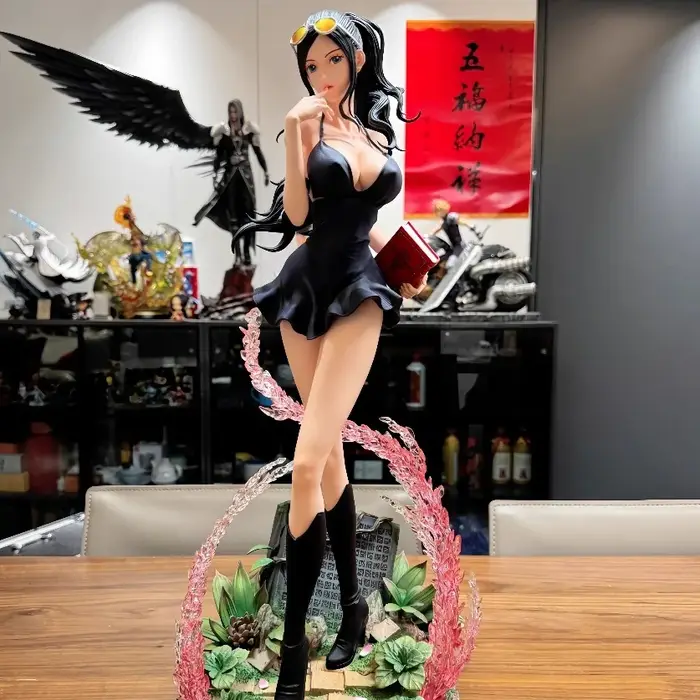 Ensemble de figurines d'anime, statue en résine de Nico Robin, modèle de collection, décoration de b