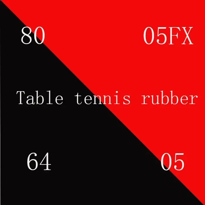 2 pièces vente haute qualité éponge rouge tennis de table lame en caoutchouc tennis de table tennis 
