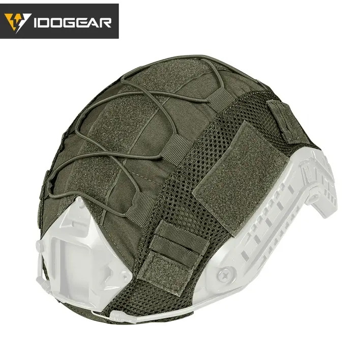 Housse nylon IDOGEAR pour casque FAST tactique camouflage chasse accessoire 3802