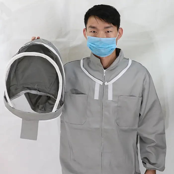 Costume pour apiculture, ensemble veste et voile, vêtements anti-abeilles, nouveau tissu, vêtements pour apiculteur, gants de protection pour abeilles, livraison gratuite