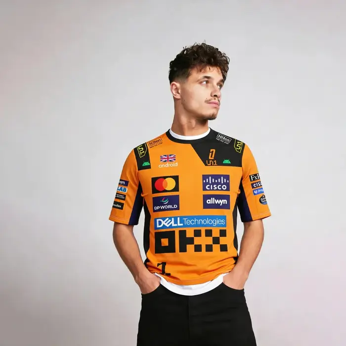 T-shirts de course pour hommes et femmes - Pilote # 1 Lando Norris & Driver # 81 Piastri Fan Tops Sp