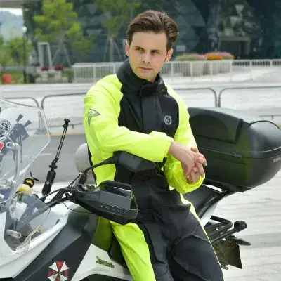 Manteau imperméable et pantalon de pluie pour moto, une pièce, corps complet, vêtements imperméables