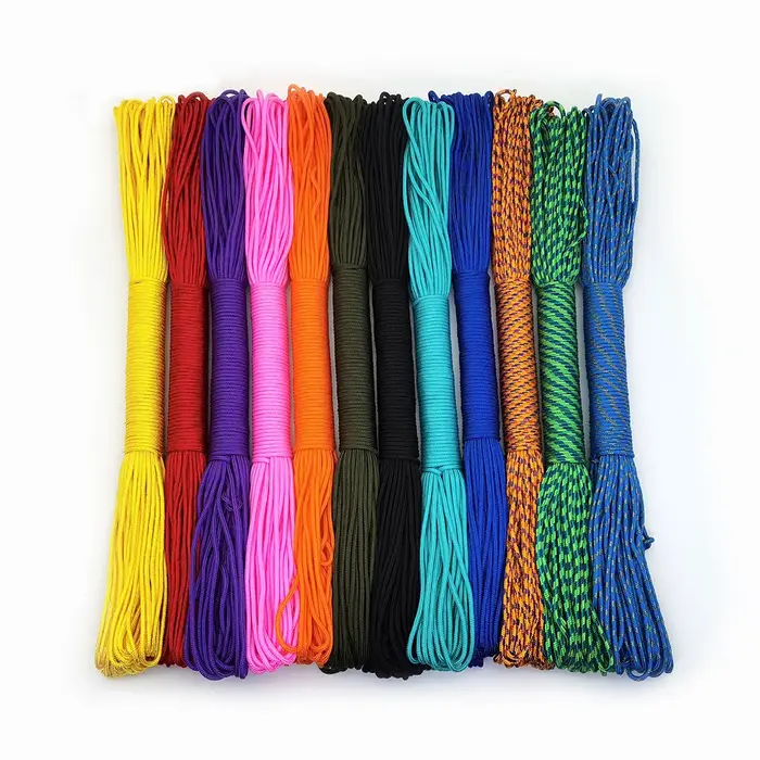 100 mètres 2mm solide Parachute cordon lanière corde Mil Spec Type un brin escalade Camping survie é