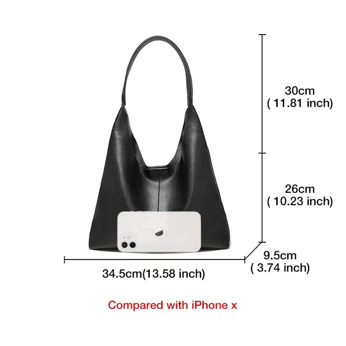 Sac fourre-tout d'épaule en cuir fendu pour femme FOXER