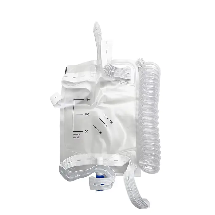 Nouveau sac d'urine pour chien et chat, collecte de 150ml 300ml, Drainage Luer Lock, sangles suspend