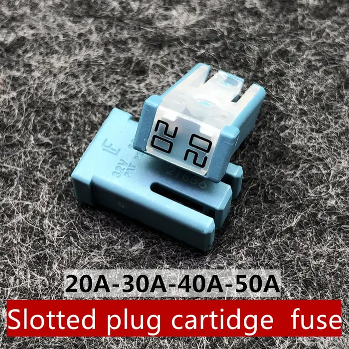 Fusible à cartouche en zinc pour voiture 6.3A 8A 12A 25A 30A 40A protection électrique sécurité routière installation facile