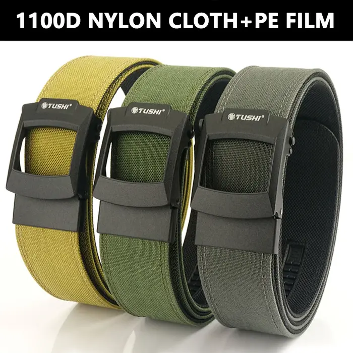 ALPTACTICS Ceinture tactique pour hommes de 4,3 cm, boucle automatique en métal, ceinture militaire 