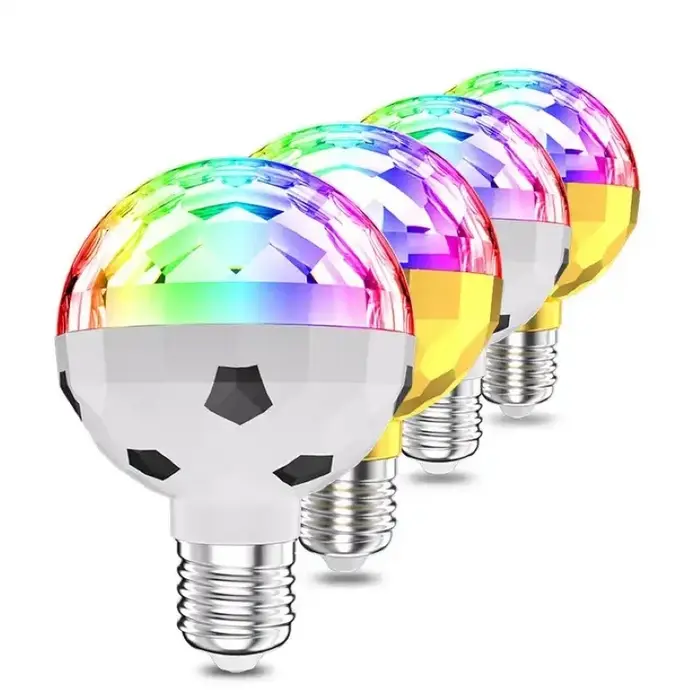La plus nouvelle ampoule Disco LED 6W E27 ampoules stroboscopiques rotatives couleur rvb cristal scè