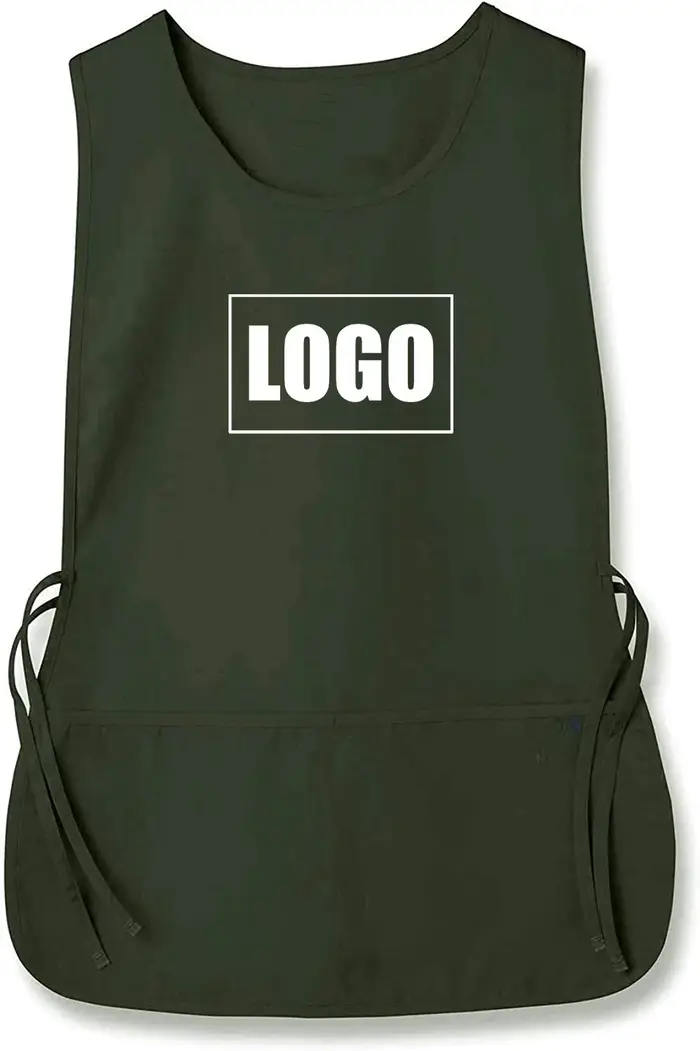 Tablier de nettoyage en polyester brodé personnalisable pour femmes hommes adolescents couples adultos personnes âgées enfants occasions spéciales
