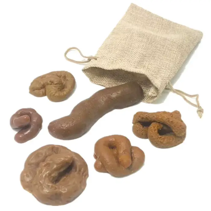 6 pièces réaliste doux faux chien merde farces Gag blague fête cadeau caca caoutchouc toxique fête c