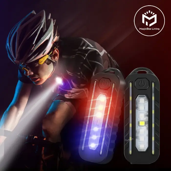 Porte-clés lampe de poche pour Police USB Recharge lampe de poche LED pince d'épaule lumières averti