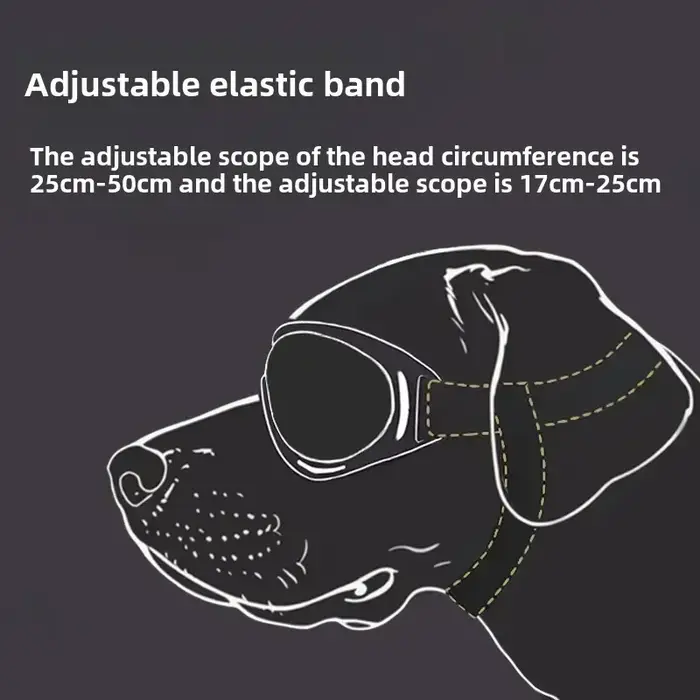 Lunettes pour animaux de compagnie réglables anti-uv éblouissantes