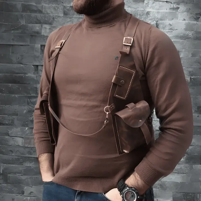 Sac d'étui en cuir médiéval antivol SFP