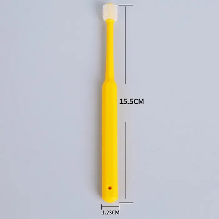Brosse à dents pour chien, soins buccaux, pour animaux de compagnie, 360 degrés, cheveux doux, petit