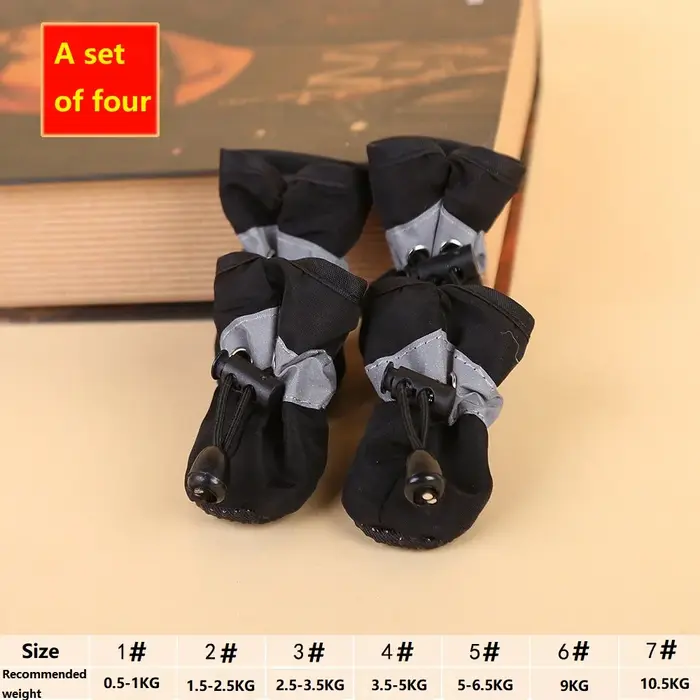 Chaussures de randonnée imperméables pour petits chiens, pantoufles moyennes pour chiots, bottes pou