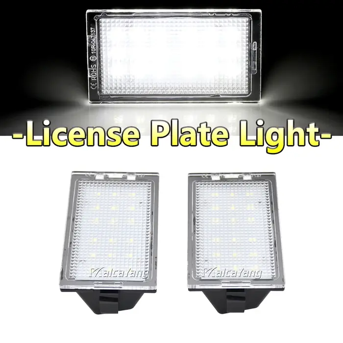 Lumière de plaque d'immatriculation LED pour Land Rover Discovery 3 4 Freelander 2 LR2 Range Rover Sport L320 2400 lumens sécurisée et durable pour votre véhicule
