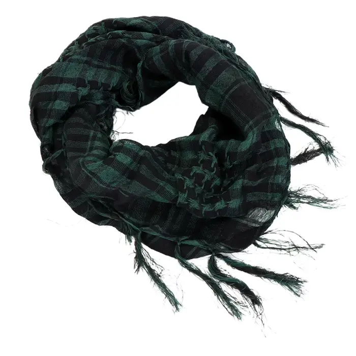Écharpe de chasse militaire Shemagh désert Keffiyeh tête cou écharpe arabe enveloppement avec gland