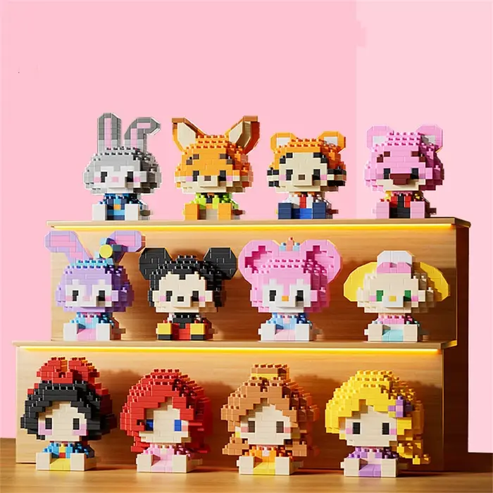 Blocs de construction, jouets de poupées, jeux éducatifs DIY, jeux de dessins animés, jeux d'anime, 