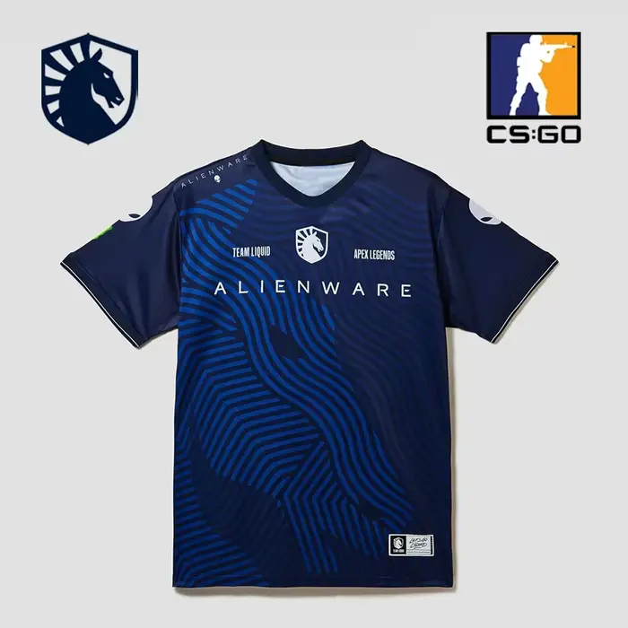 Maillot Team Liquid 2026 Hot CS2 T-shirt Imprimé Unisexe Pour Sport Gym et Voyages Occasions Spéciales