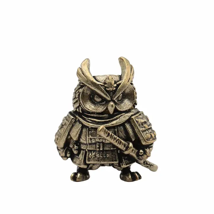 Perles de couteau en laiton Hibou Samouraï, Pendentifs Guerrier EDC pour bracelets tressés en Paraco