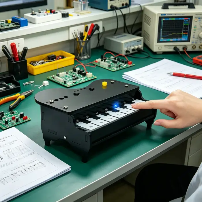 Kit de pratique de soudure DIY pour orgue électronique, avec éclairage LED synchronisé, touches sensibles au toucher et programmation de tonalités personnalisées, pour la formation électronique des ét