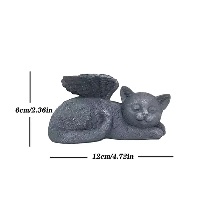 ERMAKOVA-Statue Commémorative pour Animaux de Compagnie, Marqueurs de Trombone, Aile, Chien, Chat, A
