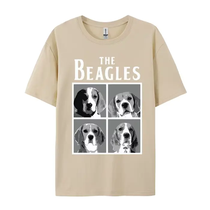 T-shirt en coton à manches courtes pour hommes, haut à la mode, amoureux des animaux Beagles, BeaurD