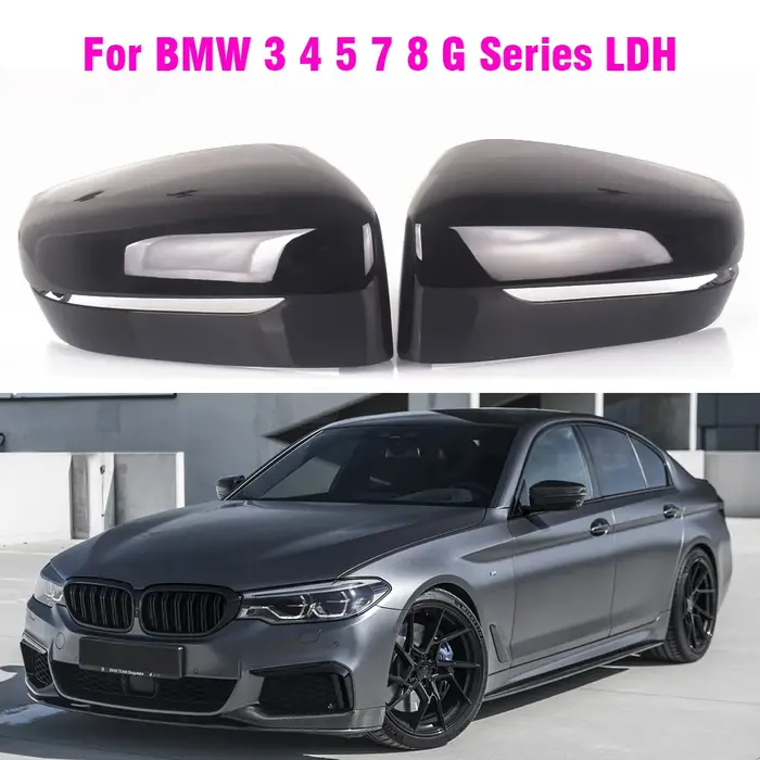 Couvercle de rétroviseur latéral en Fiber de carbone LHD, pour BMW 3 5 7 G10 G20 G21 330i 330d 340i 