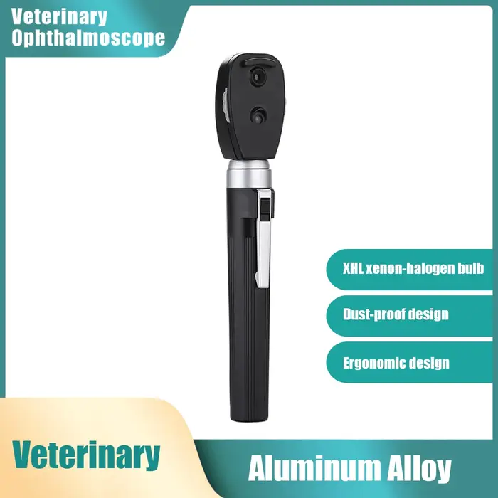 Ophtalmoscope direct vétérinaire, ensemble d'otoscope, specule d'oreille animale, Kit d'examen ophtalmique et orl