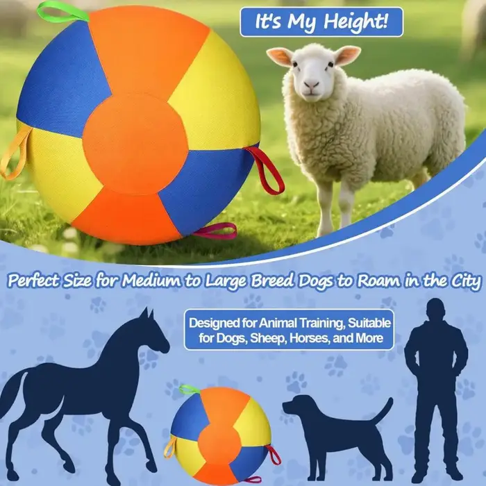 Ballon d'exercice robuste pour chiens