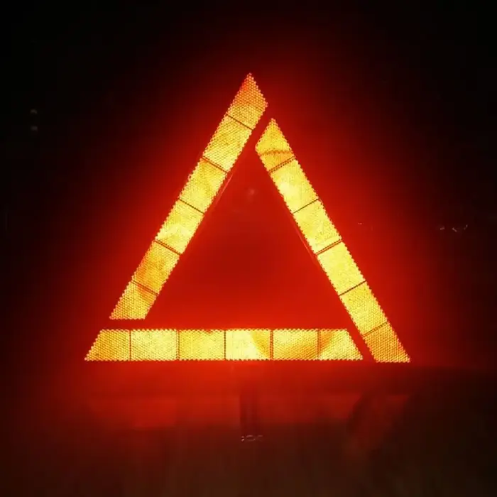 Triangles de signalisation pliables pratiques, accessoire de sécurité routière, panneau d'avertissem
