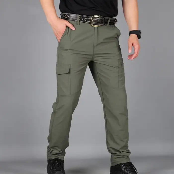 Pantalon cargo travail asiatique homme été multi-poches pour équipement chasse et activités outdoor