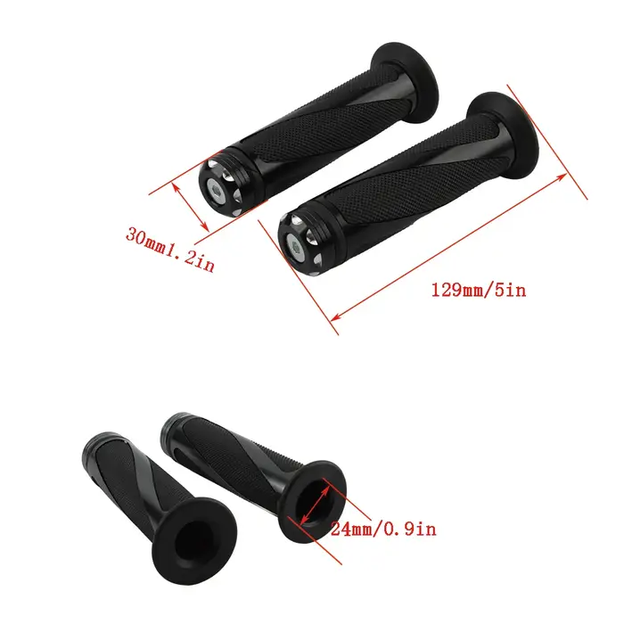 Poignée de moto 7/8 "22mm poignée universelle guidon CNC pour Kawasaki Honda Yamaha Suzuki Benelli D