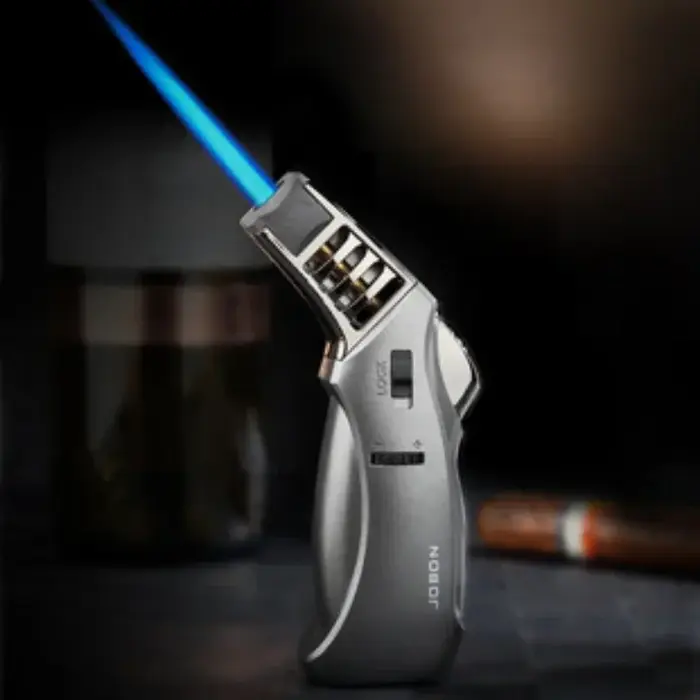 Pistolet pulvérisateur à flamme unique haute puissance torche à jet coupe vent briquet à gaz sécurité camping barbecue activités plein air