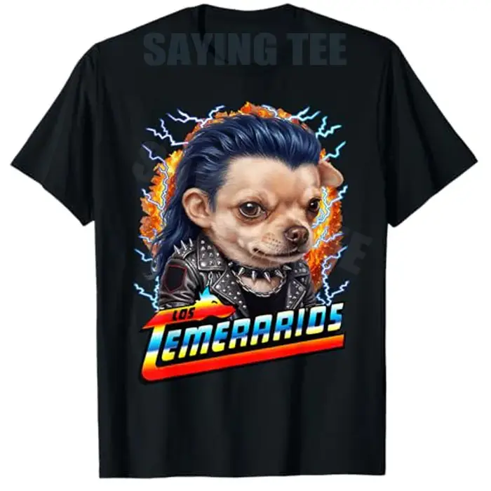 T-shirt humoristique 2026 Dog Dad Los Temerarios avec citation mexicaine en espagnol Y2K, style Tumb