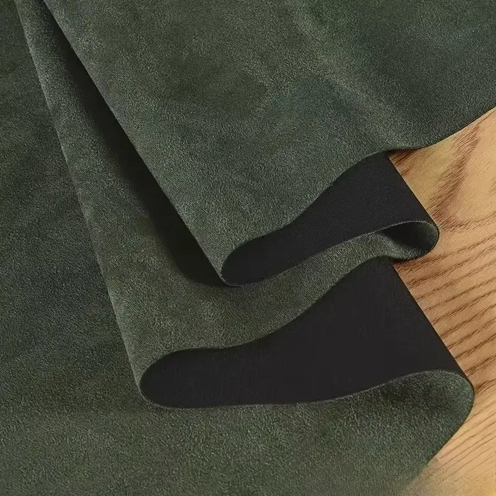 Tissu de couche d'air en daim vert