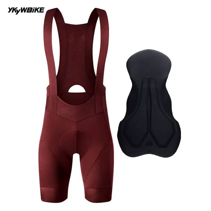 YKYW Cyclisme cuissard rouge short pour homme été vélo de route équitation cuissard respirant pantal
