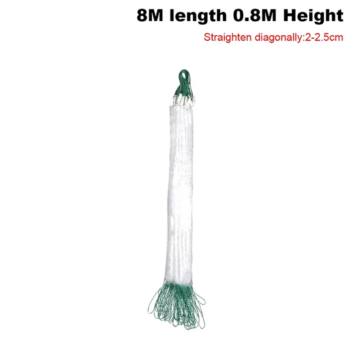 Filet de pêche en nylon monofilament 8/15/20/30M, filet flottant, piège à poissons, accessoires de p